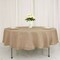 90" Natural Round Faux Burlap Tablecloth Wedding Table Party Decorations
